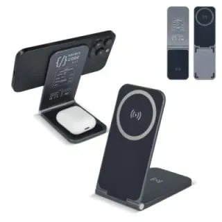 2255 - Xoopar Zero 2 in 1 Wireless Charger Compatible with MagSafe - LT41510 (gadzety reklamowe)